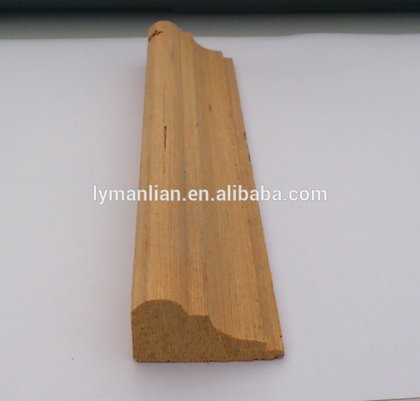 Interior decorative used timber baseboard from Linyi factory