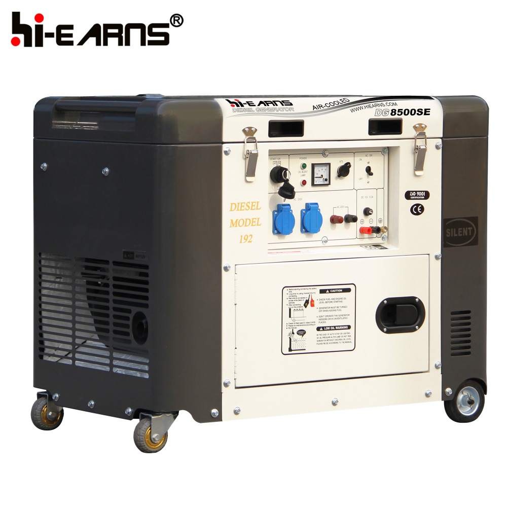 Price Diesel Generator 7KW Open Top Cover Portable Generator