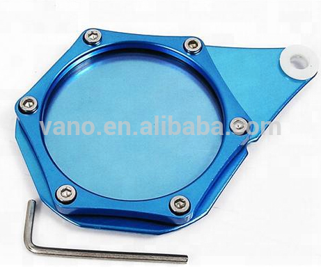 Reusable Alloy Hexagon Motorbike Scooter Racing G Fit for Fazer 8 Waterproof Blue Metal Tax Disc Holder
