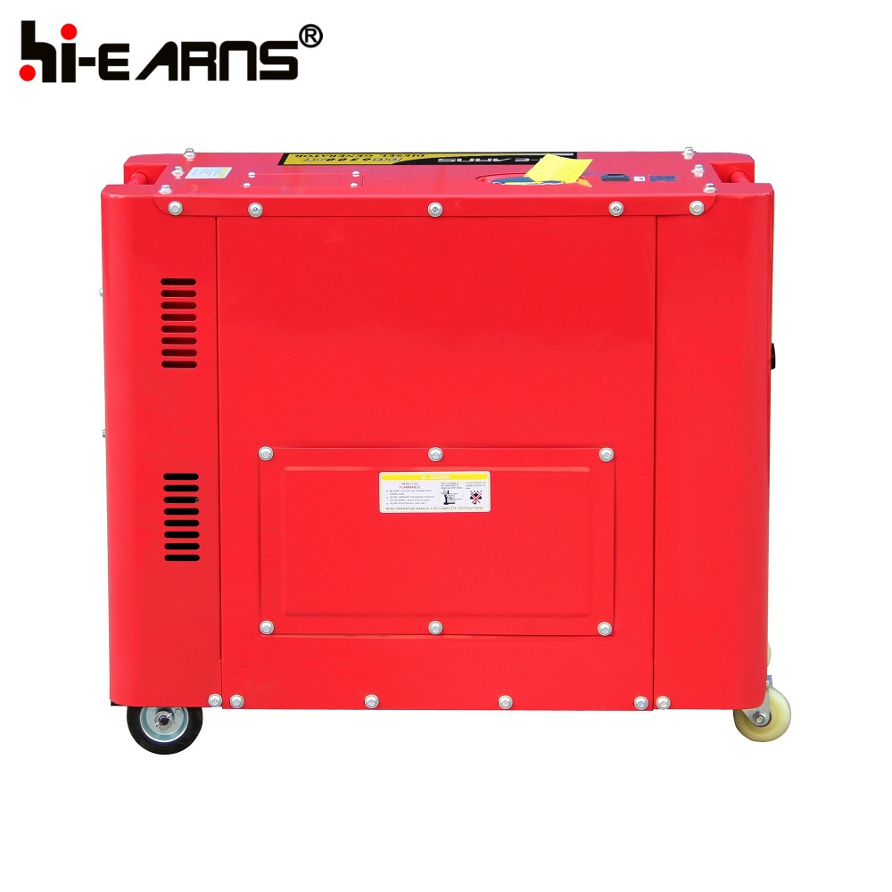 5KVA red color with hour meter used small diesel generators