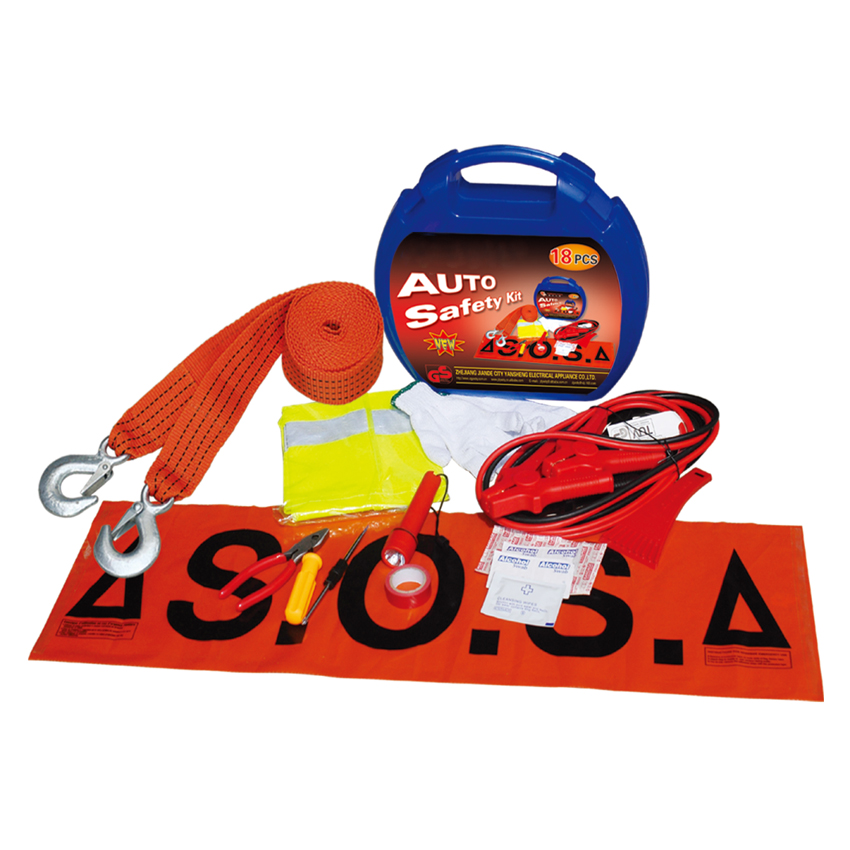 warning triangle kit/ reflective vest kit with warning triangle/ road traffic car emergency kit