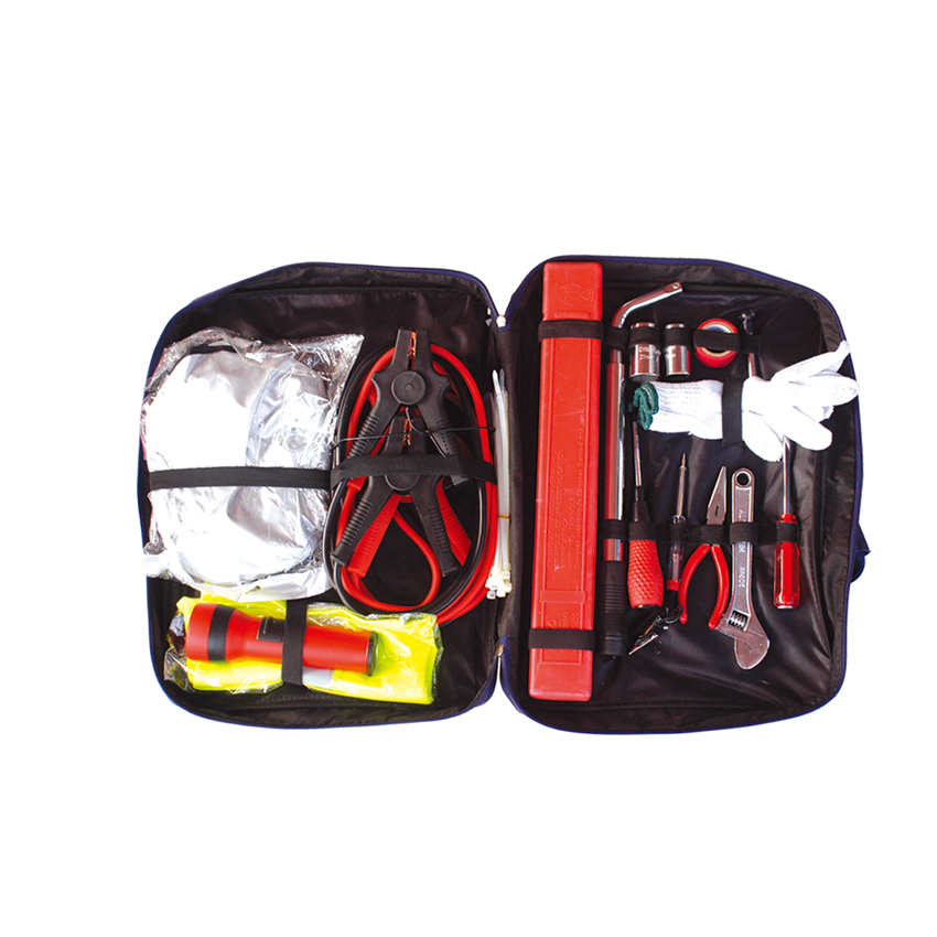 Car Emergency Roadside Kit Auto Safety Road Assistance Kit 3x20ft Polyester Recovery Strap Towing strap