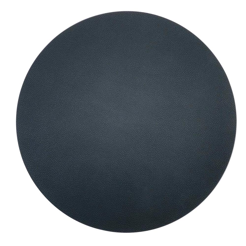 Round Placemats, PVC Leather Table Mats, 38cm Place mats Waterproof Heat Insulation Dining Table Mat