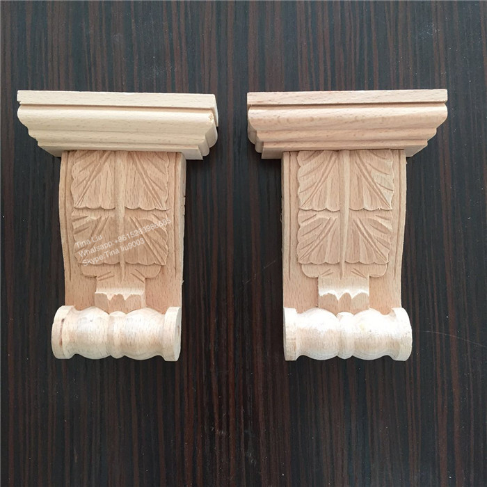 Hand carved cheap wood corbels