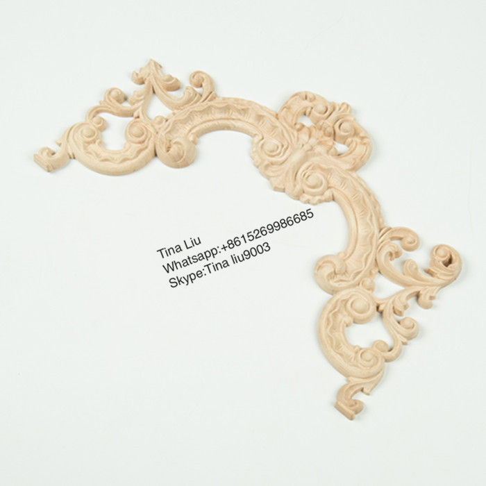 Decorative furniture appliques antique wood onlays
