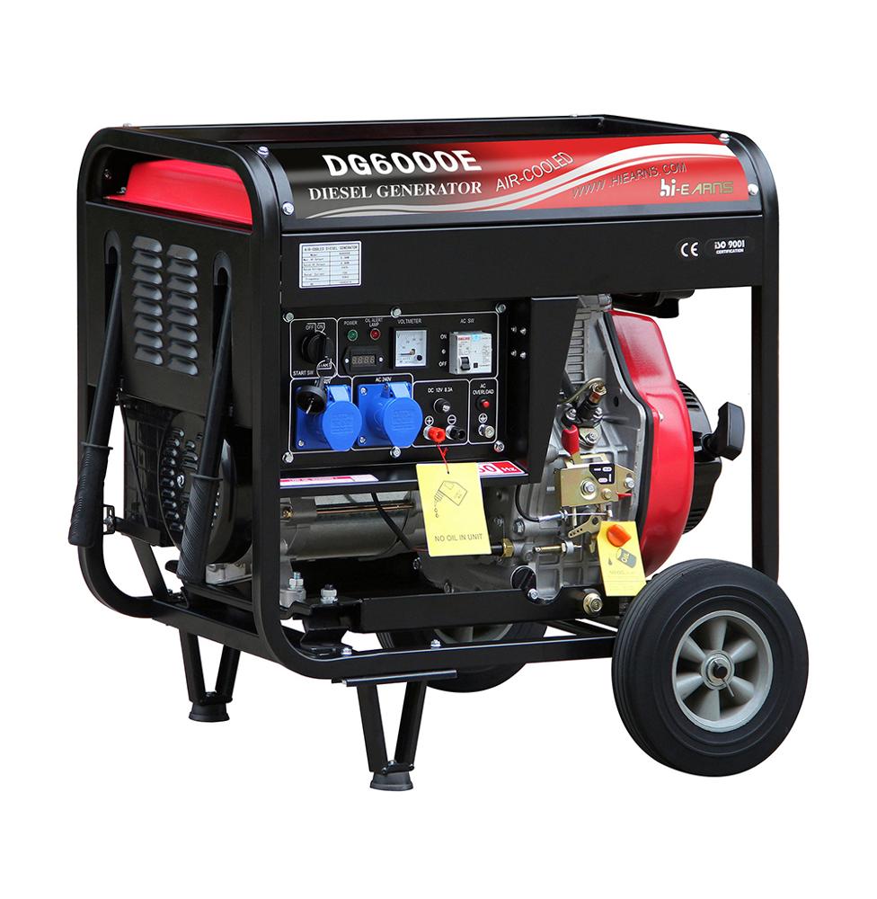 5kva portable diesel generator DG6000E