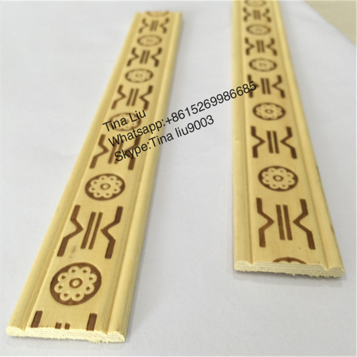 Embossed wood decorative mouldings