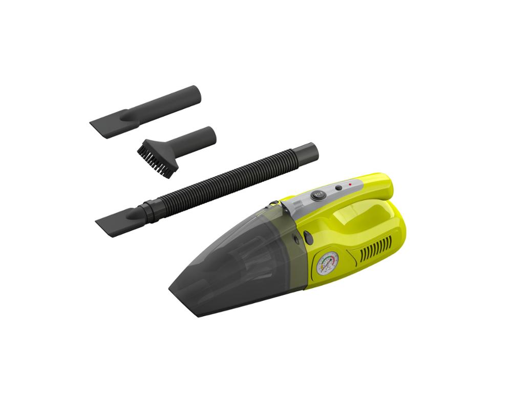 Auto cleaning tools 12V 4 in 1 wet dry car cordless vacuum cleaner with air compressor