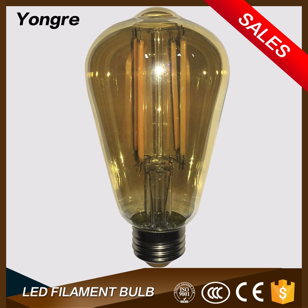 ST64 4W 6W 8W Antique filament led bulb lamp edison