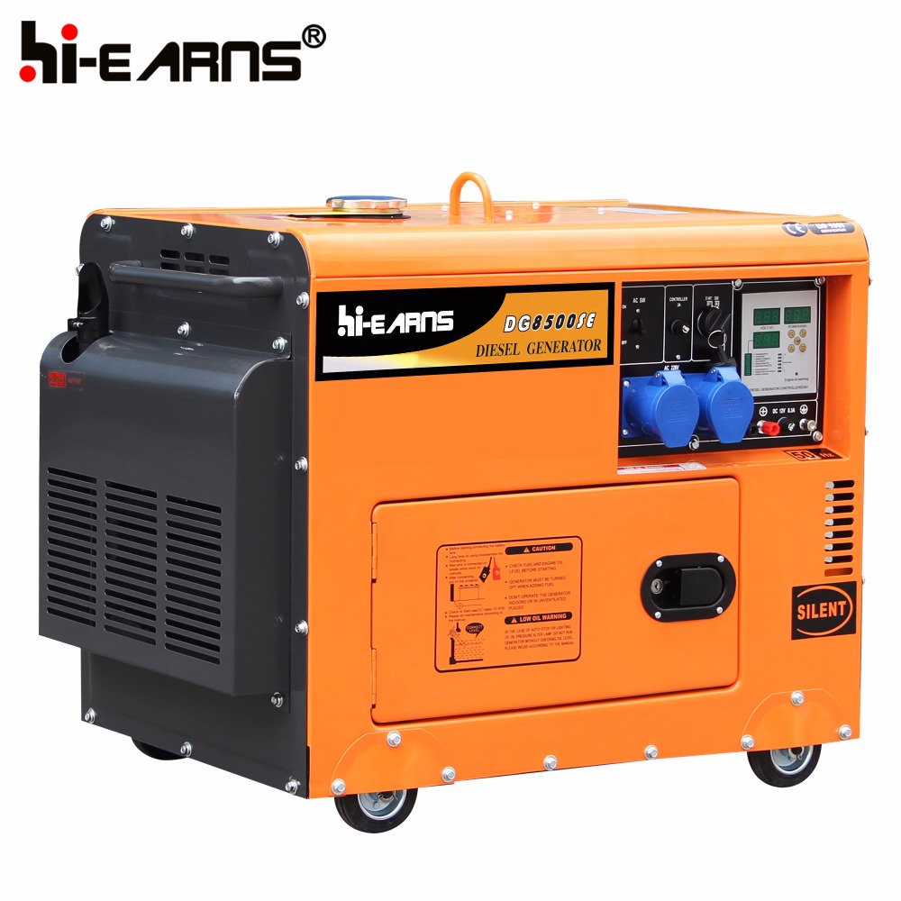 6KW air cooled single phase overloaded protection silent diesel generator