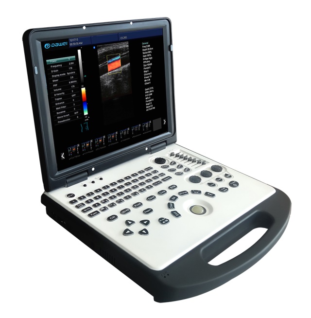 Laptop portable color doppler ultrasound scanner cheap WT-C60 15 inch high resolution LED