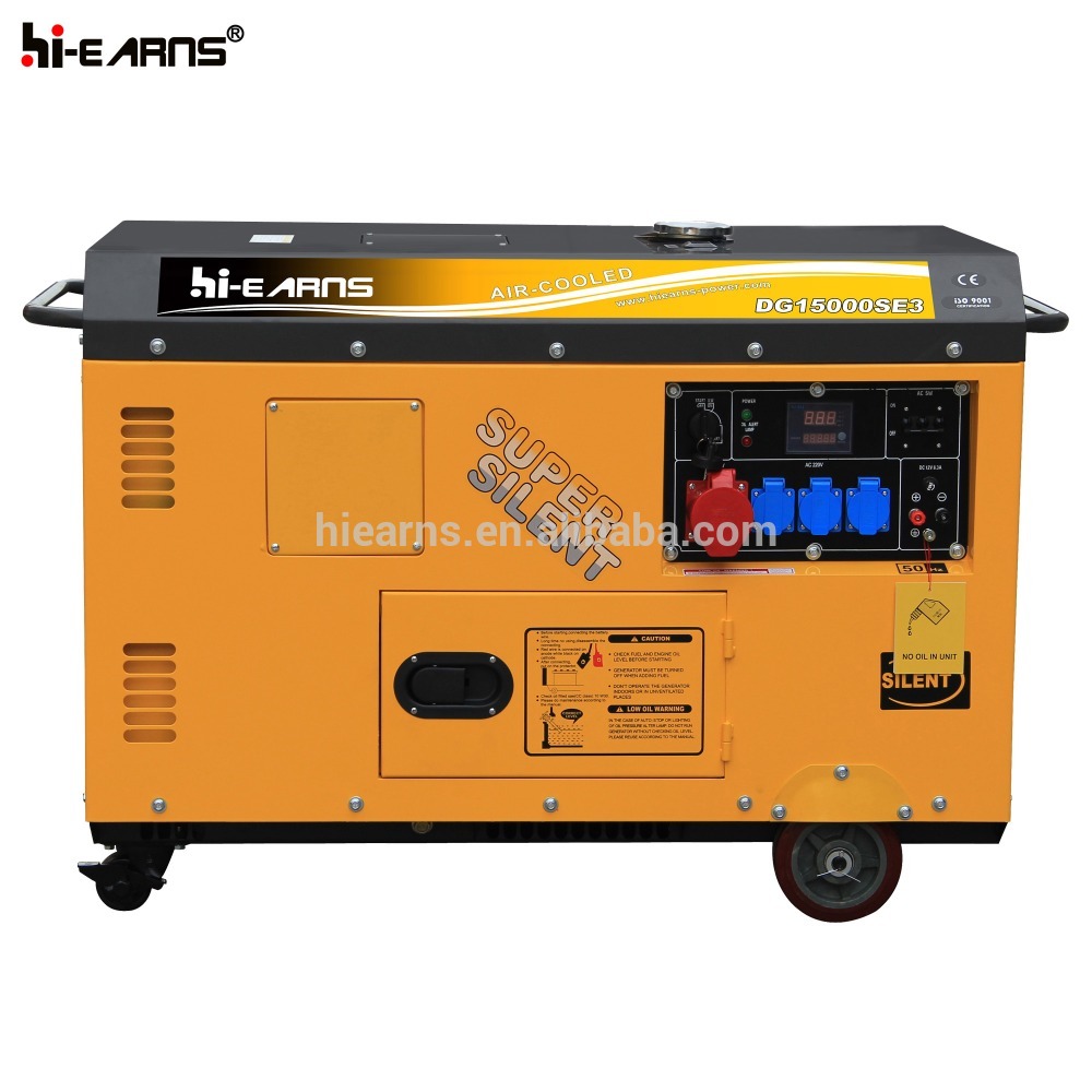 10kw two-cylinder big power air-cooled diesel engine generator