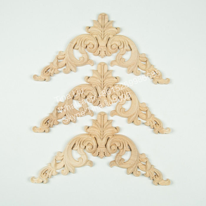 Furniture Wood Appliques and Onlays Corner Blocks Rosette