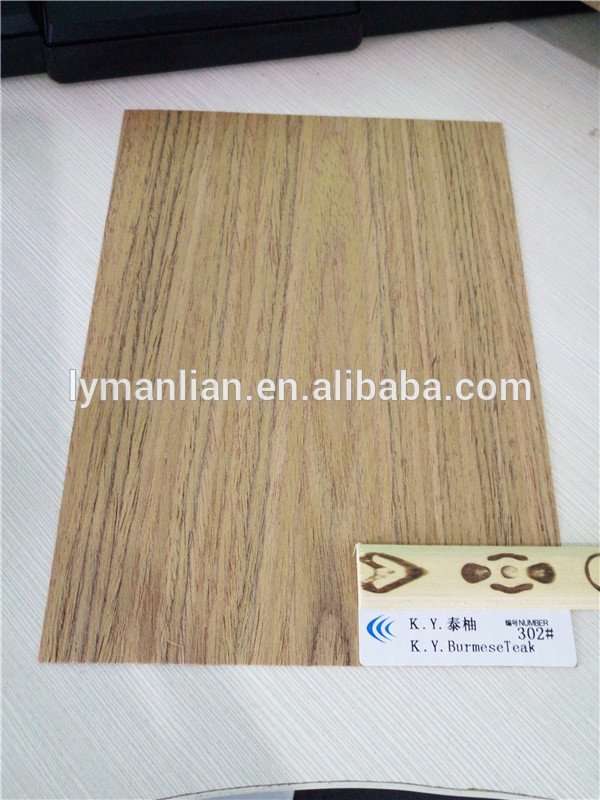interior decorative teak wood face veneer/recon teak wood veneer/teak face veneer for furniture