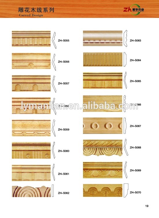 picture wood moulding / picture wood frame/ picture wood lath