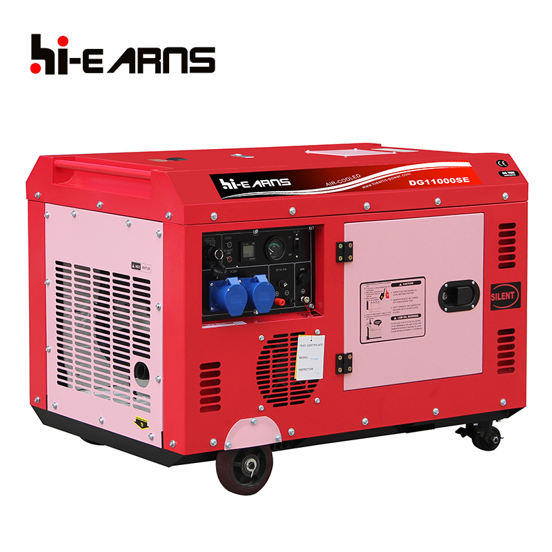 Single phasee 8kw 198 engine air cooled silent type diesel generator with ATS