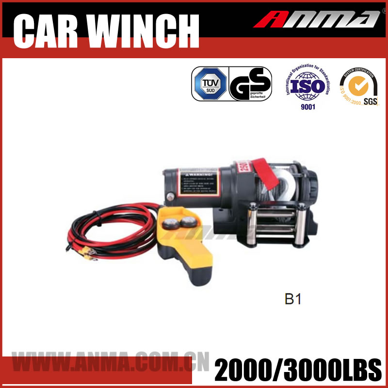 4x4 Manual DMX mini 12v electric winch 3 ton hand winch