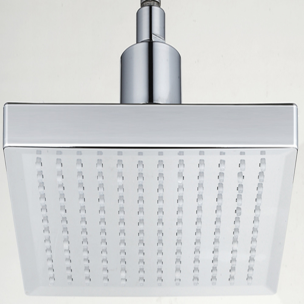 Rainfall Water Powered LED Overhead Shower With 3 Colors Changing