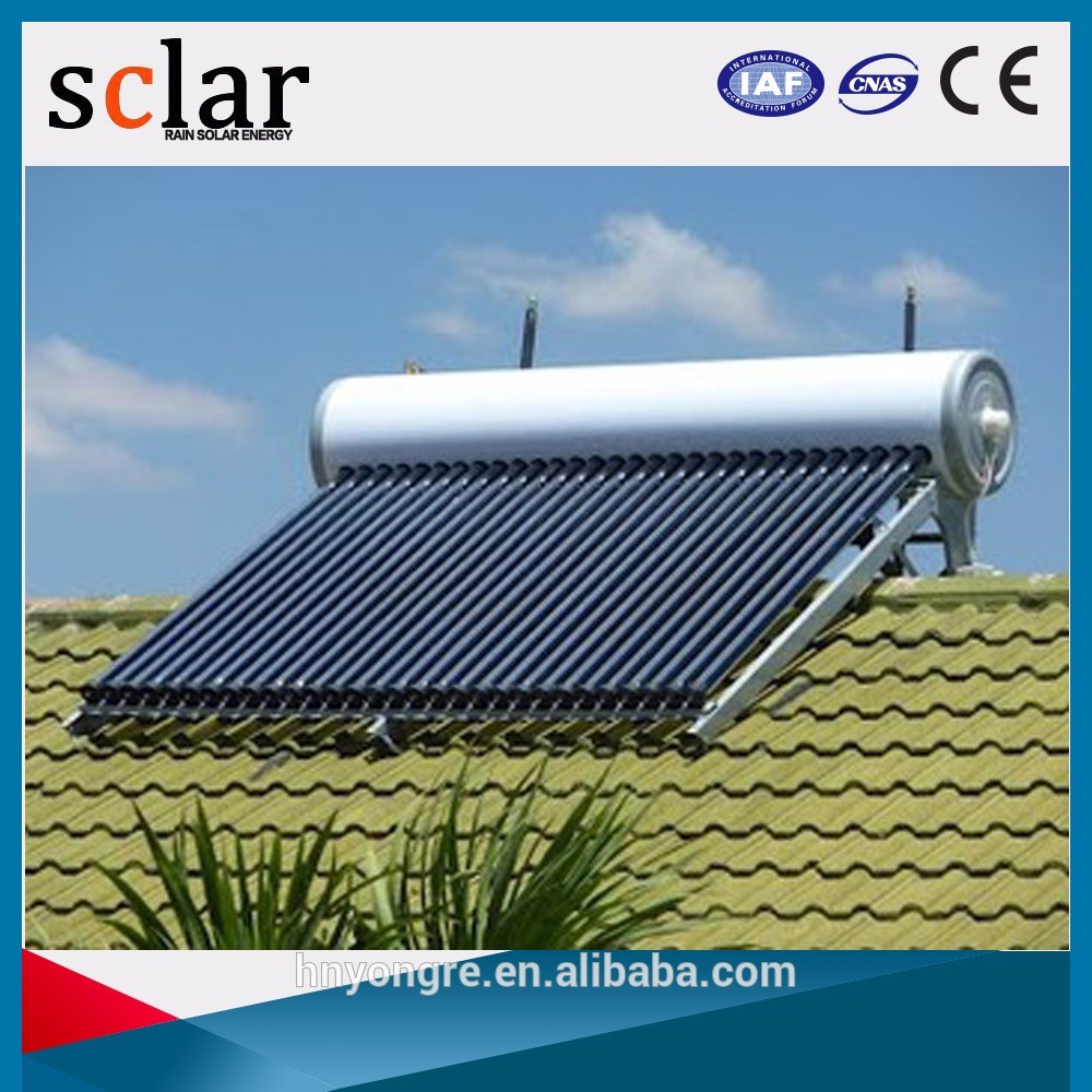 Pressurized 200Liters heat pipe solar water heater