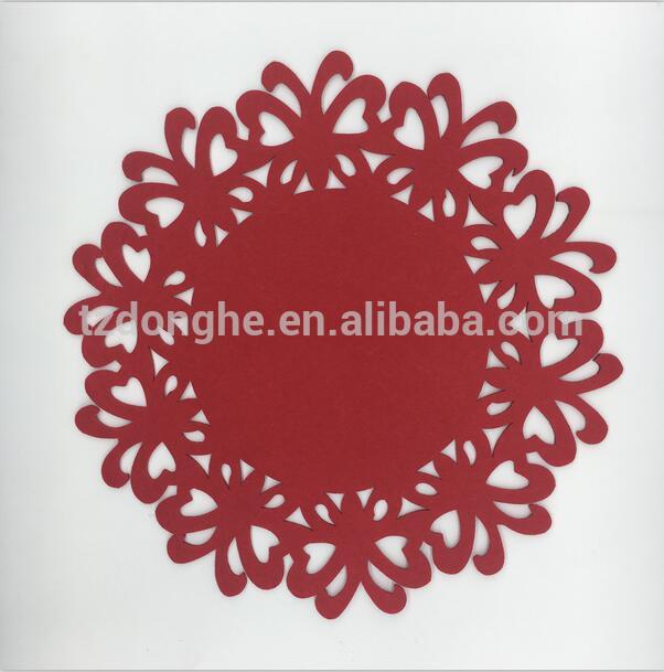 Tabletex Eco-Friendly round heat felt placemats for home