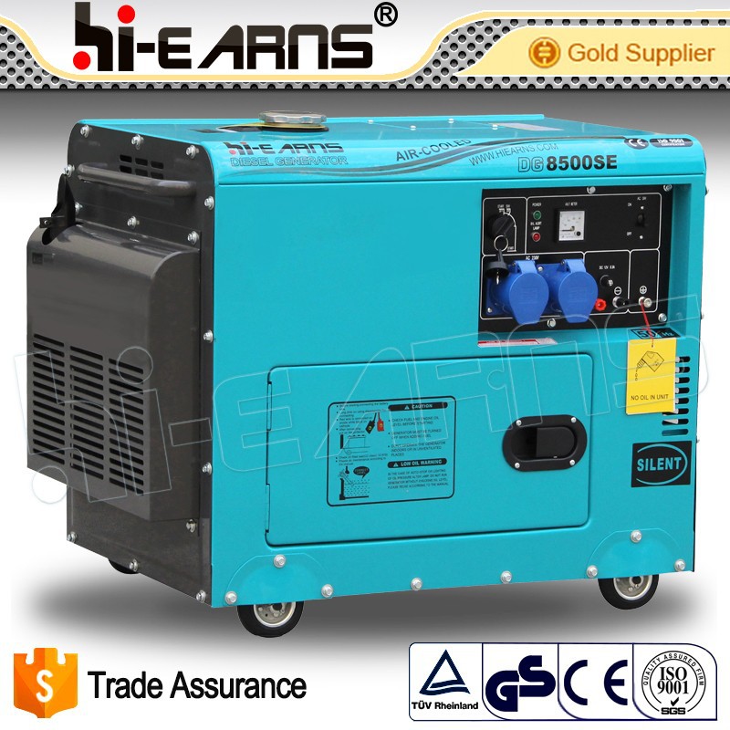 Air-cooled hot sale silent 6KW diesel generator with 192FB diesel engine