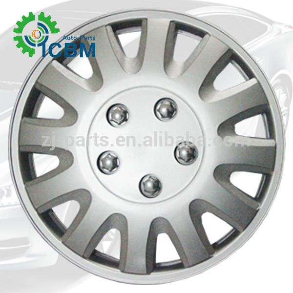 Car  rim wheel cover  ABS Silver Chrome Finishing Car Wheel Cap Universal All Cars 13 14 15 16 inch plastic car wheel cover