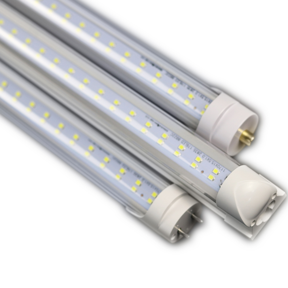 Two Row T8 Led Tube Lights 24W 1200mm 4FT Double row led tube 3000-6500K Clear cover