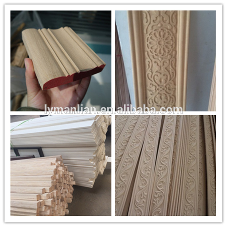 furniture use beech wood moulding Hand carved wood door frame