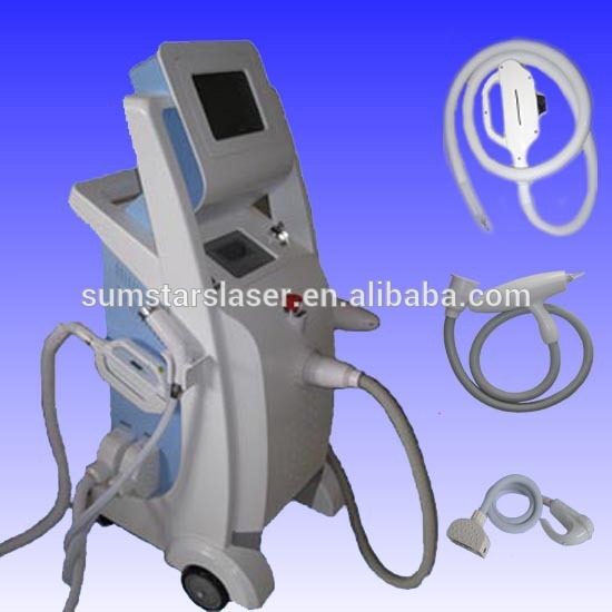 beauty machine IPL+RF+ND:yag laser 3in1