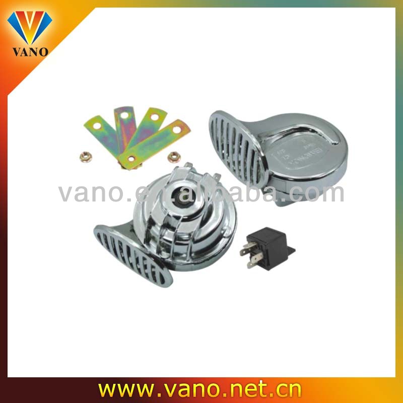 Pleasent Loud Black Disc air horn for motorcycle