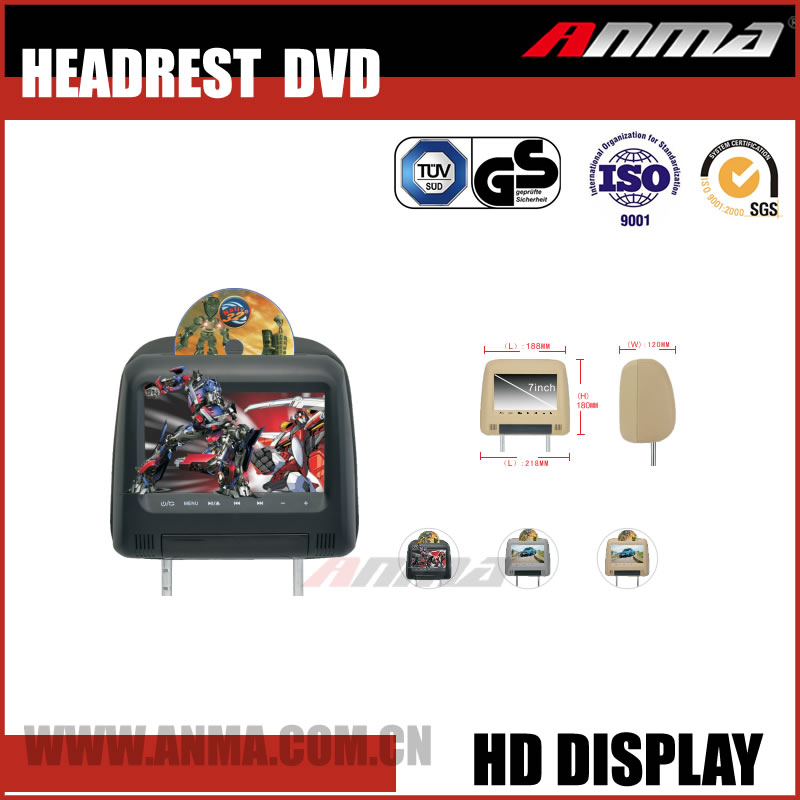 1 din android car headrest dvd player