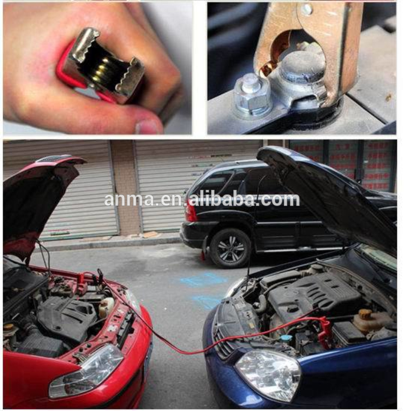 Portable car jumper cables /battery terminal clamp