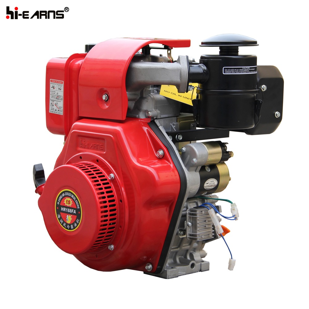 12HP Air-cooled single-cylinder red color Italy model air cooled diesel engine