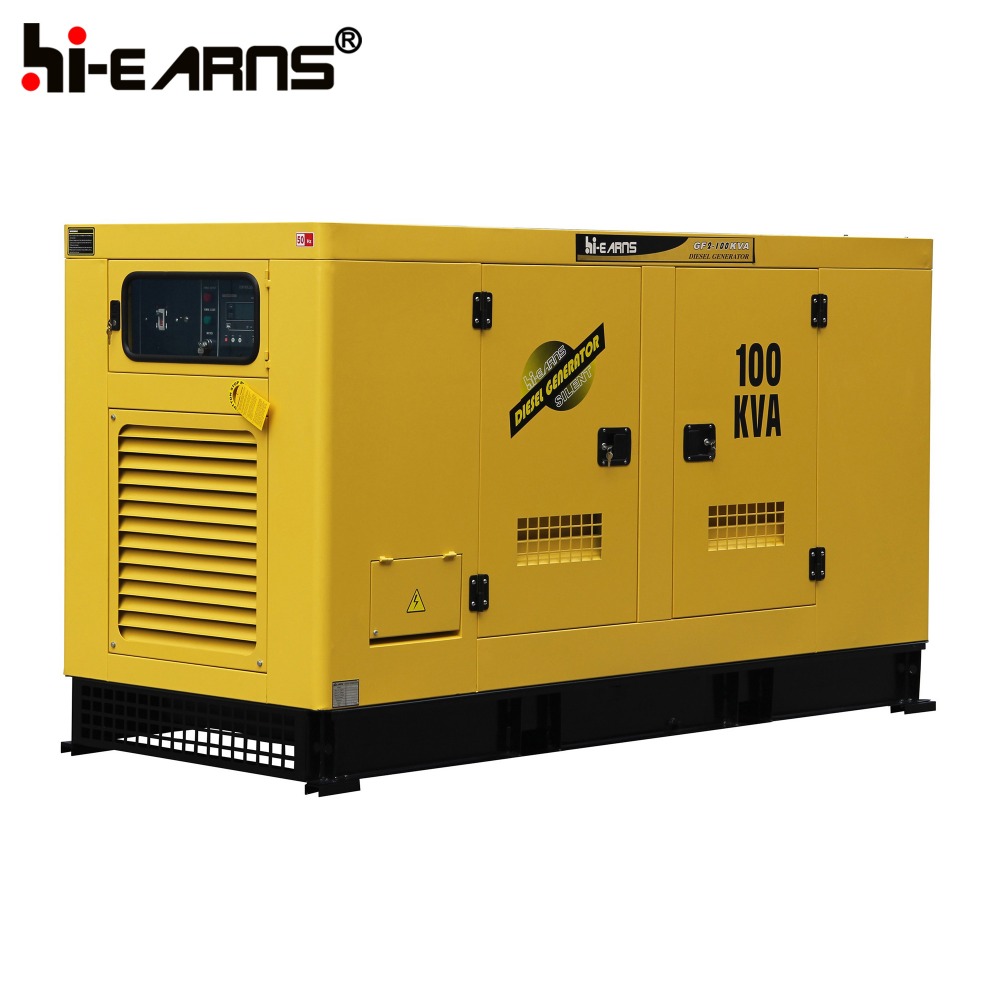 CE ISO 100KW SILENT TYP water cooled diesel generators with ATS