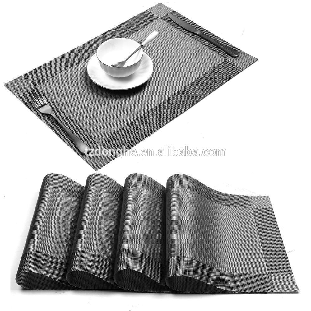 Tabletex home decoration modern PVC woven placemats and restaurant placemats