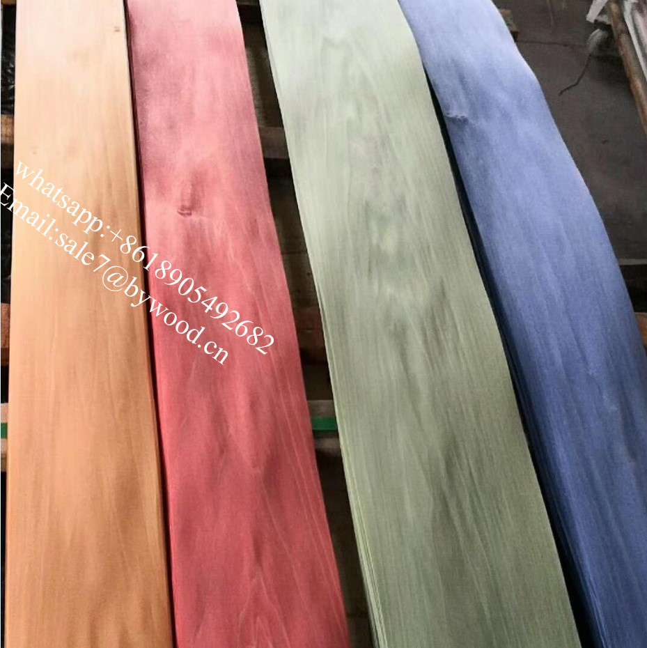 Fashionable  Dyed wood Veneer colour natural wood veneer