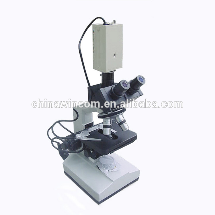 Digital Biological Trinocular Head Camera Microscope Price XSZ-107BN+CCD