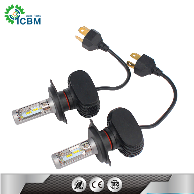 Wholesale car lamp 4000lm cheapest X1-H4W 12v 6500k Seoul-CSP auto led headlight bulb h4