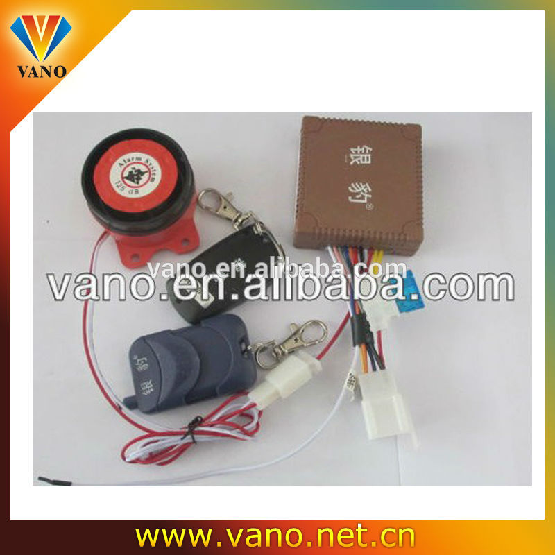 Remote anti-theft alarm lock for motorcycle