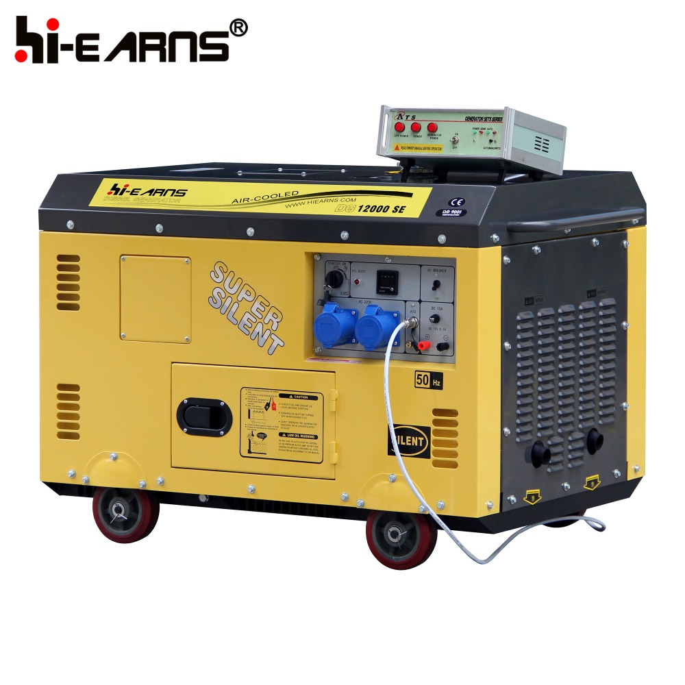 High quality 10KVA silent two cylinder 2v86 engine diesel generator with ATS