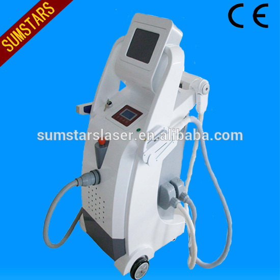 hot sales mutilfuntion e-light ipl /rf /nd yag laser hair removal machine