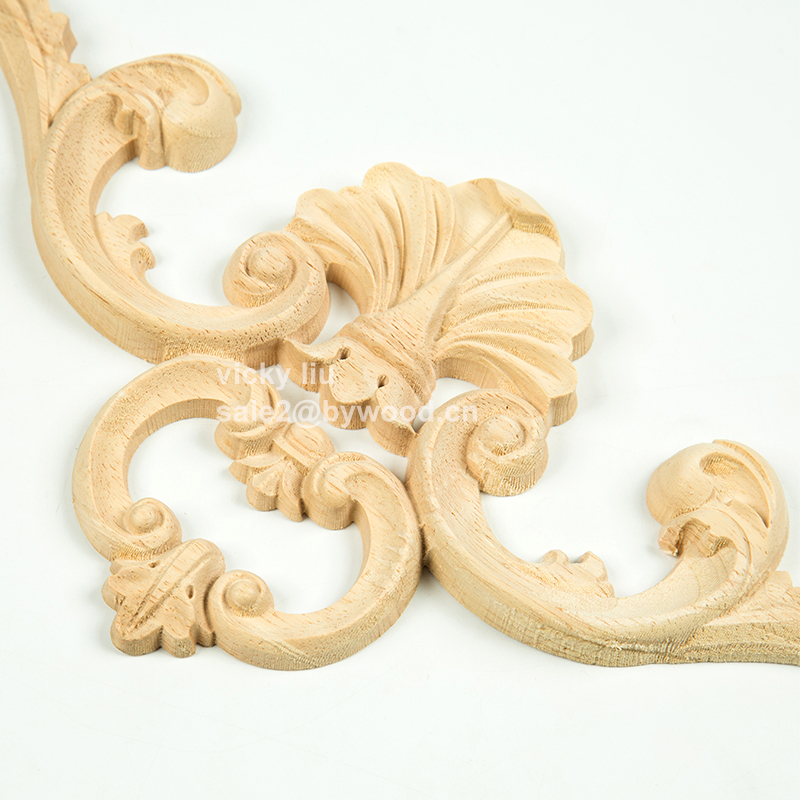 Furniture decoration modelling engrave european style wood onlay