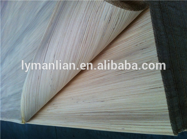 linyi supplier 0.5mm recon wood veneer/ebony wood veneer/teak veneer for furniture