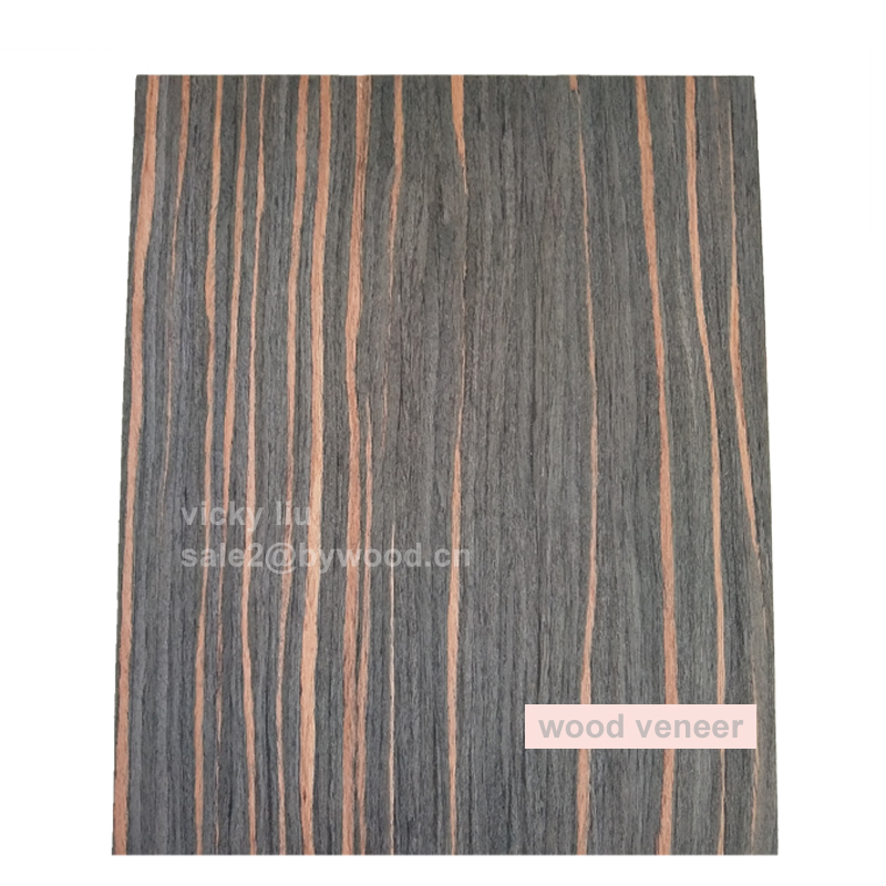 Indonesia ebony background wall skin recon wood veneers furniture surface cover veneer