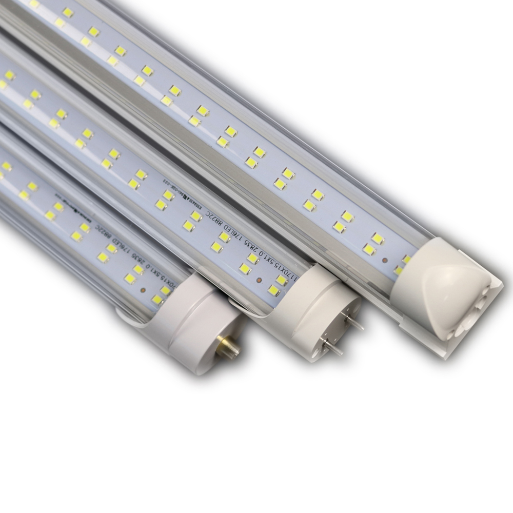 New Double Row T8 Led Tube Lights 60W 8FT 2.4m Integrated Led Fluorescent Light
