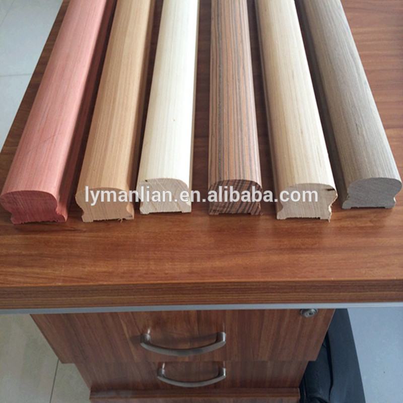 wood stair nosing/edge protection wood moulding/solid stair railing wood handrail lowes handrails