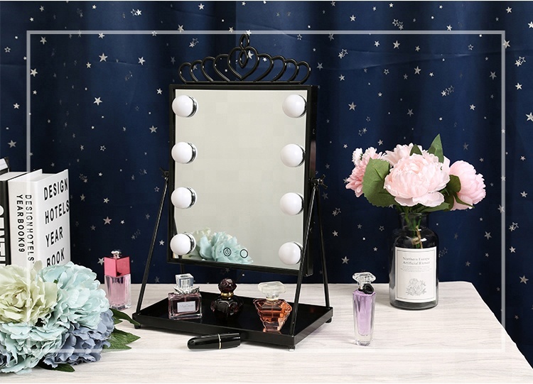 2018 Latest Hollywood LED Mirror European-style Crown Best Gift for Guests by Makeup Suppliers China