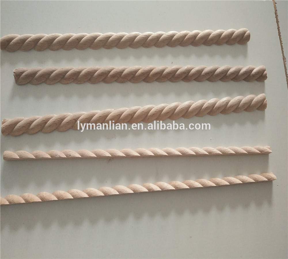 Rope half rounds moulding in beech
