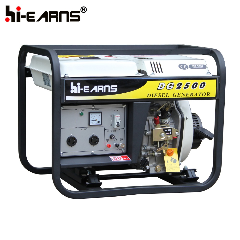 Open frame 2000 watts portable diesel generator