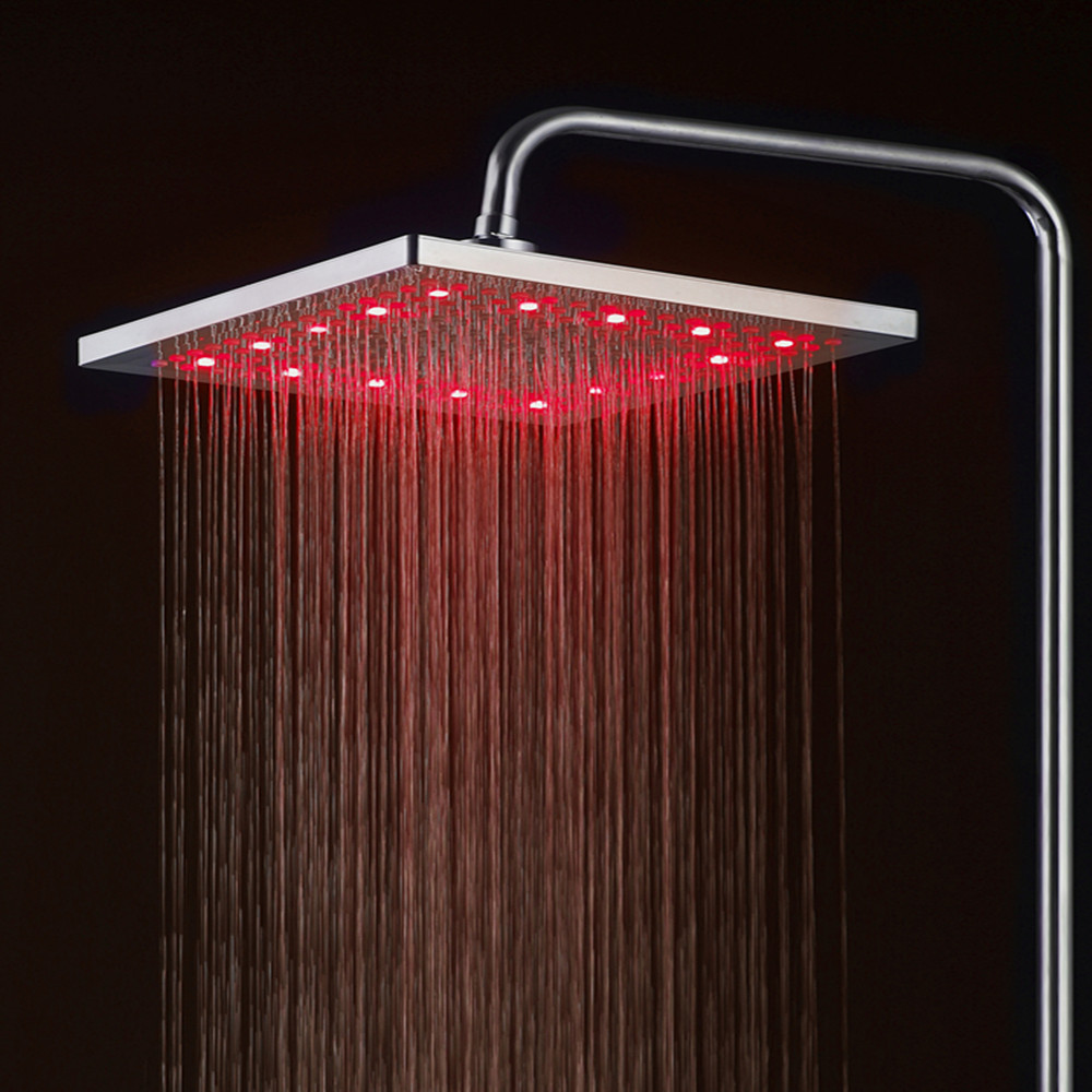 Automatic Temperature Controlled ABS 12 Leds Overhead Shower